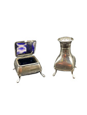 Sterling Silver Salt & Pepper Set by Harrison Brothers & Howson, Sheffield, 1926 picture