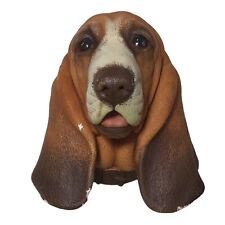 Vintage 1968 Bossons Chalkware Basset Hound Dog Head England 98 picture