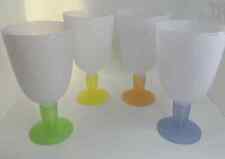 Tupperware Ice Cream Parfait Cups 470 ML Set of 4 MULTI COLOR #4094 4124 VTG NOS picture