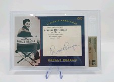 2016 Ronald Reagan Authentic Signed PSA/DNA 9.5 Gem Mint Beckett Grading 1 of 1 picture
