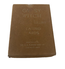 Vintage 1940s Gypsy Witch Fortune Telling Playing Cards Complete Instructions picture