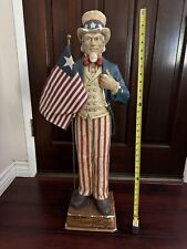 UNCLE SAM STATUE🔥Vintage & Very Rare 4th of July Decoration🔥Almost 3 Ft Tall picture