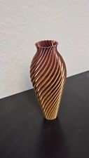 Beautiful 3d printed 7 inch vase - shimmering gold and copper colors picture