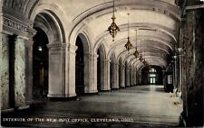 Postcard Interior of Post Office in Cleveland, Ohio~132489 picture