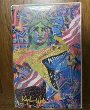 🐍SNAKE SKIN🐍 Kyle Willis Signed Statue of Liberty 🗽 COA LIMITED 10 Only picture
