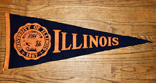 Illinois vintage felt pennant   picture