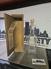 EMPTY Jack Daniels Whiskey Barrel House 1 Decanter Bottle w/ Wood Box + Hang Tag picture