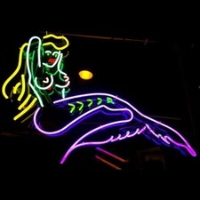 Mermaid Sea Maid 24"x20" Neon Sign Lamp Light Handmade Bar Gift Man Cave Artwork picture