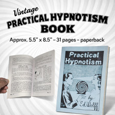 PRACTICAL HYPNOTISM BOOK Mental Hypnosis Magic Trick Booklet How To Hypnotize picture
