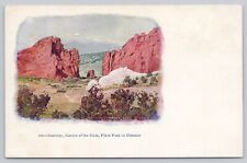 Colorado Springs CO, Gateway Garden of the Gods Pikes Peak, Vintage Postcard picture