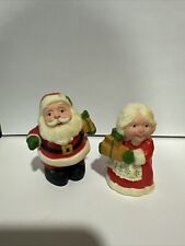 Vintage Hallmark Mr & Mrs Santa Claus Salt & Pepper Shaker Christmas picture