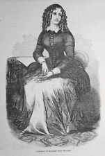 Madame Anna Thillon - Gleason's Pictorial,  February 28, 1852 - Original picture