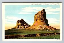 Sidney NE-Nebraska, Court House Rock, Antique, Vintage Souvenir Postcard picture