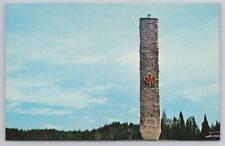 Trans Canada Highway Tower in Newfoundland Canada Halfway Mark Vintage Postcard picture