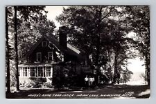 Manistique MI-Michigan RPPC Hovels Bear Trap Lodge Indian Lake Vintage Postcard picture