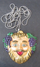 VINTAGE 2000 Krewe of Bacchus Mascot Mardi Gras Specialty Polystone Float Bead picture