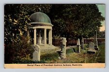Nashville TN-Tennessee, Burial Place, President Jackson, Vintage c1913 Postcard picture
