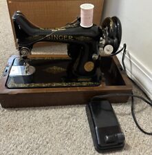Singer Sewing Machine Model 99 with Bentwood case, key picture
