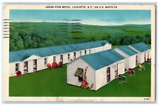 1953 Grand View Motel Halfway Cazenovia Skanetles Lafayette New York Postcard picture