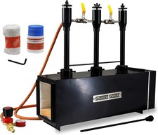 Portable Propane Blacksmith Forge Triple Burner, 2600F Rated - Rectangle Shape picture