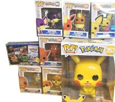 Lot 7 Pokemon Funko Pops & 1 Mystery Pokemon Box 5 Booster Packs & 1 Coin picture