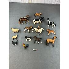 Lot of 14 schleich  horses cows and assorted farm animals  picture