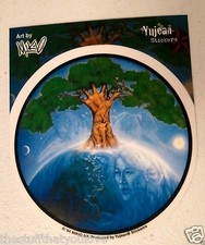 LIVING PLANET 5" window sticker decal (Y150) Mikio Earth Sun Moon Nature (#40) picture