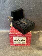 Vintage L.S. Starrett & Co No. 62 Rule Holder In Original Box Made in U.S.A. picture