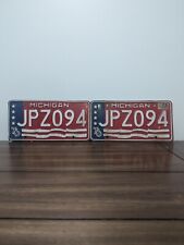 1976 Michigan License Plate Pair Bicentennial # JPZ094 picture