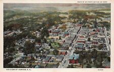 Sumter SC South Carolina Aerial View Downtown Main Street 1920s Vtg Postcard M9 picture