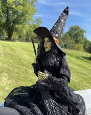 Broomstick Blvd 26" halloween witch doll Rowena New picture