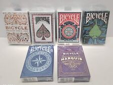 Bicycle Playing Cards Collector's Edition Lot Of 6 Bundle Marquis Cyber  picture