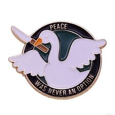 Untitled Goose - Peace Was Never An Option - Funny Enamel Pin - Meme Humor picture