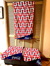 2 Coca-Cola Texas Rangers Kloanz Co. Red White & Blue 55 x 28 Beach Towels MLB - picture