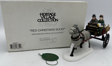 Department 56 Red Christmas Sulky Heritage Village Figure #58401 Vintage picture