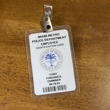 Dexter Chief Forensics Examiner ID Badge Cosplay Costume Prop Handmade picture