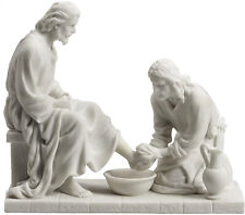 Jesus Christ Washing Disciple's Feet- Sculpture Religious Christian *GIFT BOXED picture