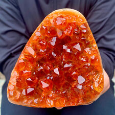 2.4LB Natural citrine geode quartz cluster crystal Cathedrals specimen Healing picture