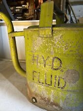 Vintage Huffman Oil Can Antique Green Paint Watering Can Large Patina Salvage picture