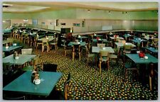Vtg Miami Florida FL St Clairs Boulevard Cafeteria Dining Room 1950s Postcard picture