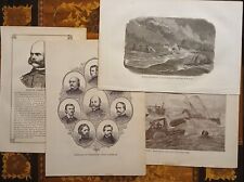 1865-1881 Collection Of 4 Civil War Prints Feat. Maj-Gen Ambrose Burnside picture
