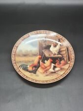 Free Range Chickens Henpecked Collection Plate Collectors Plate Porcelain White picture