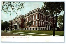 c1905 Appleton High School Exterior Building Appleton Wisconsin Vintage Postcard picture