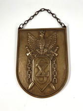 POLAND ZWIAZEK SYBIRAKOW ASSOCIATION OF SIBERIAN BRASS HANGING VINTAGE PLAQUE picture