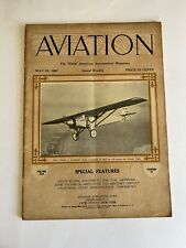 1927 AVIATION magazine ~ CHARLES LINDBERGH ~ Ryan monoplane, Atlantic flight picture