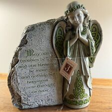 New Roman Inc Irish Angel Joseph's Studio Resin Garden Statue 64378 picture