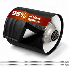 Starter Heat Shield Wrap for Automotive, 24" x 7", Black picture