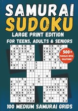 Medium Samurai Sudoku for Teens, Adults & Seniors: Travel-Friendly Large Print P picture
