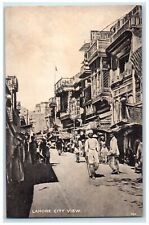 c1910's Lahore City View Stores Buildings India Unposted Antique Postcard picture