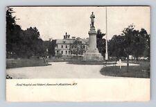 Middletown NY-New York, Thrall Hospital, Soldiers Monument Vintage Postcard picture
